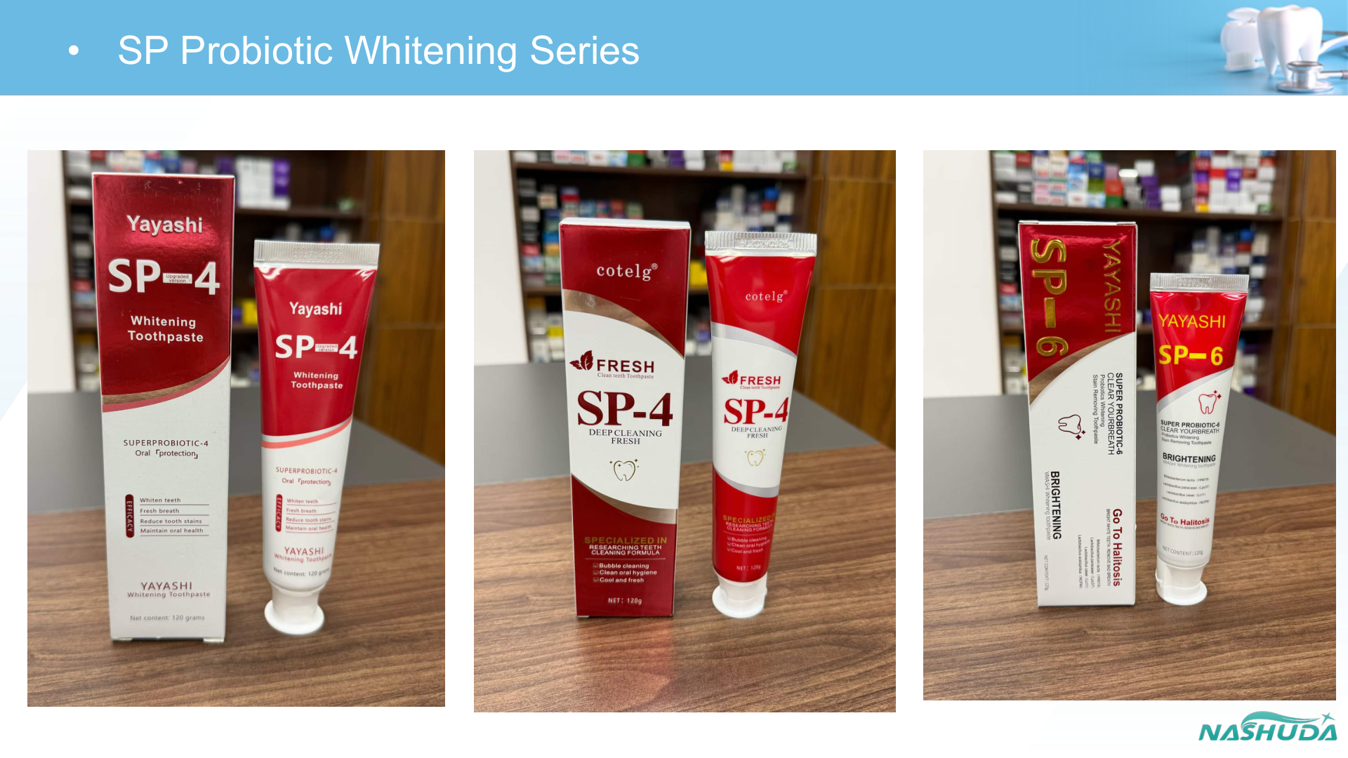 SP Probiotic whitening toothpaste series
