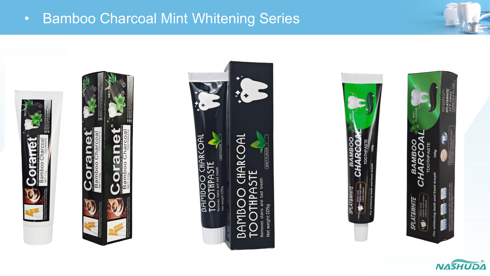 Bamboo charcoal mint whitening series