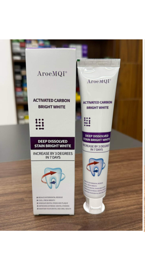 AroeMQI Activated Carbon Bright White Toothpaste