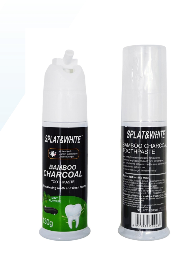 SPLAT&WHITE Bamboo Charcoal Bottled Toothpaste